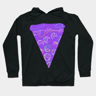 Funky Purple Pizza Hoodie